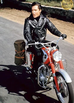 Jonathan Rhys Meyers Elvis 2005 Presley Black Biker Leather Jacket