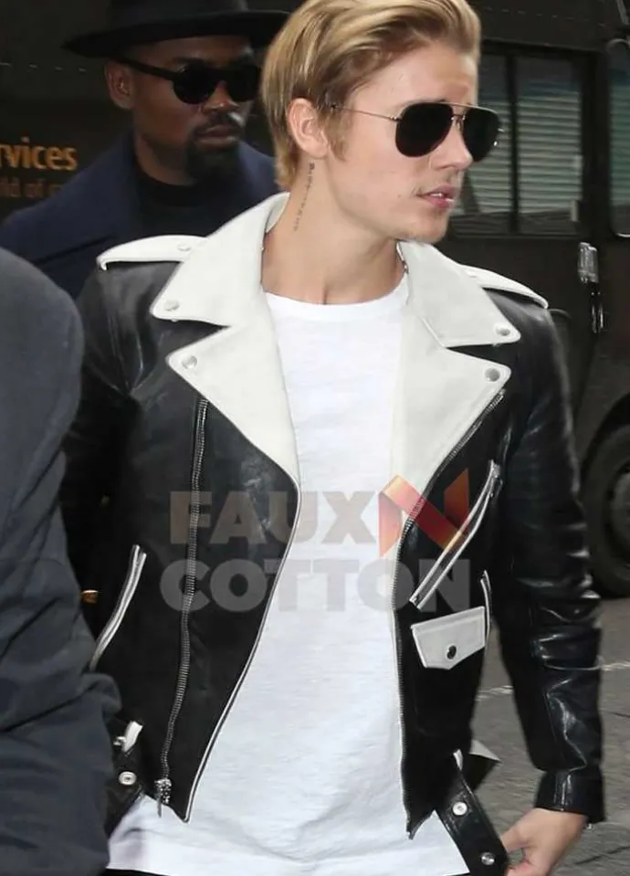 Justin Bieber Biker Leather Jacket