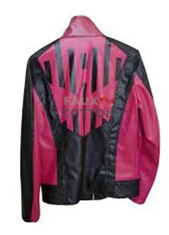 Kamen Rider Black And Hot Pink Decade Leather Jacket For Men's