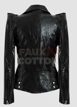 Kate Moss Motorcycle Black Leather Jacket