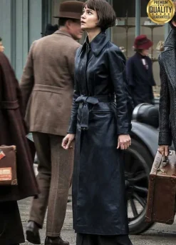 Katherine Waterston Fantastic Beasts: The Crimes of Grindelwald Tina Goldstein Leather Coat