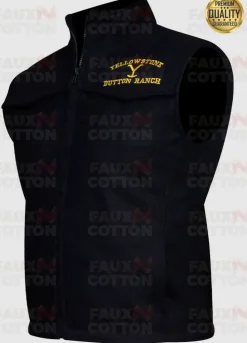 Kevin Costner Yellowstone John Dutton Black Vest