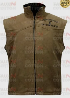 Kevin Costner Yellowstone John Dutton Brown Vest