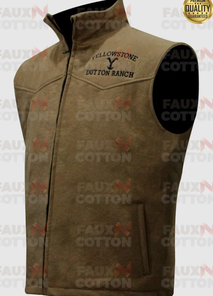 Kevin Costner Yellowstone John Dutton Brown Vest