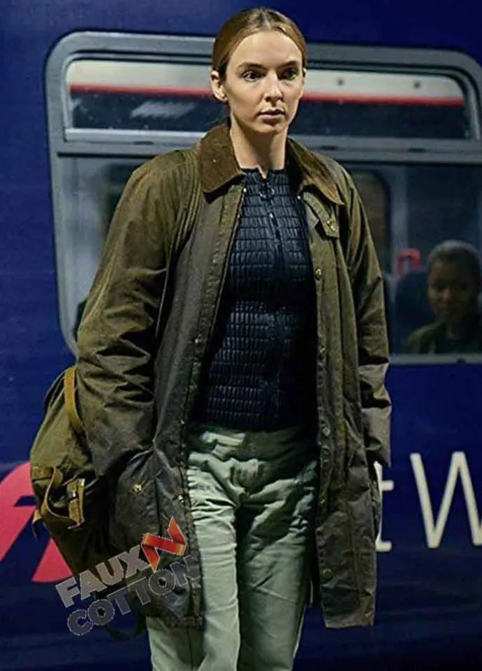 Killing Eve (Villanelle) Jodie Comer Green Cotton Jacket