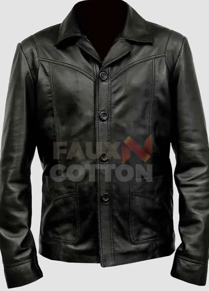Killing Them Softly Brad Pitt Leather Jacket