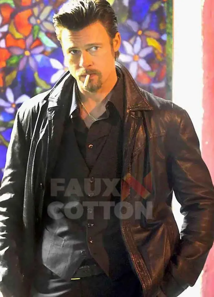 Killing Them Softly Brad Pitt Leather Jacket