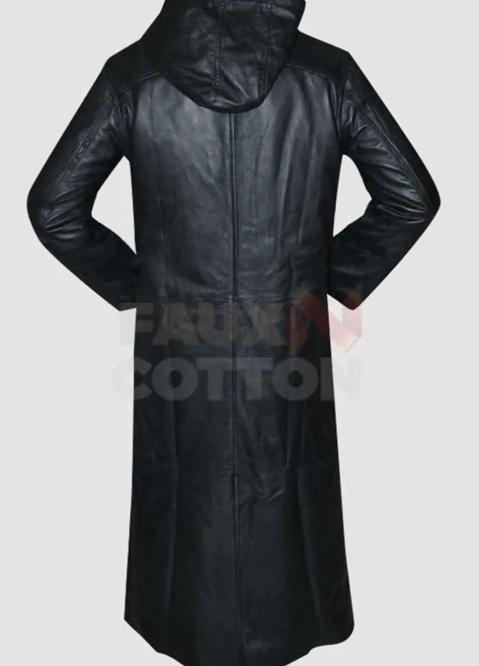 Kingdom Hearts Organization 13 Enigma Leather Hoodie Coat