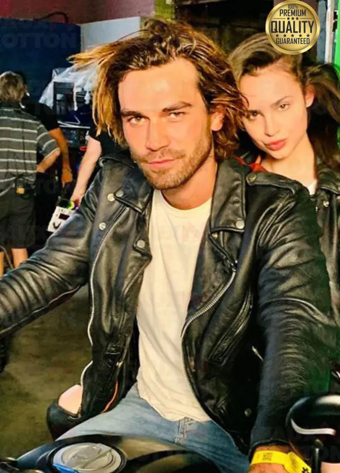 KJ Apa Songbird Leather Jacket
