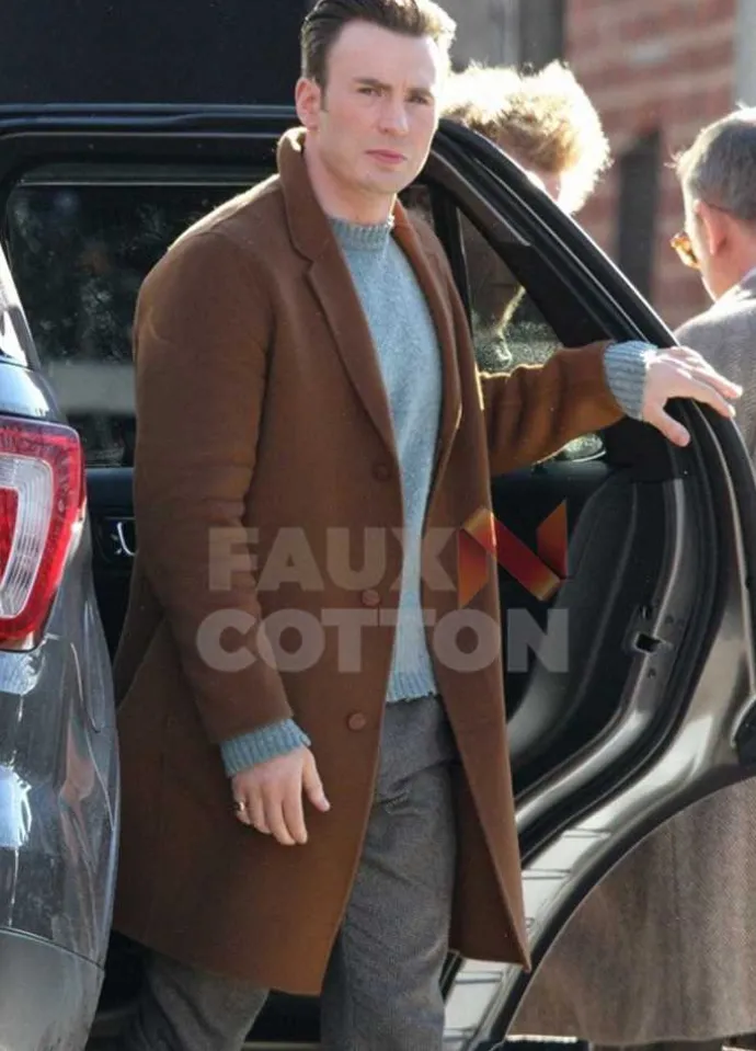 KNIVES OUT CHRIS EVANS COAT