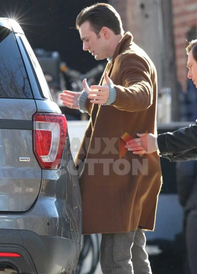 KNIVES OUT CHRIS EVANS COAT