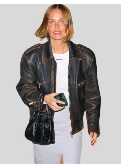 LARA WORTHINGTON BLACK LEATHER JACKET