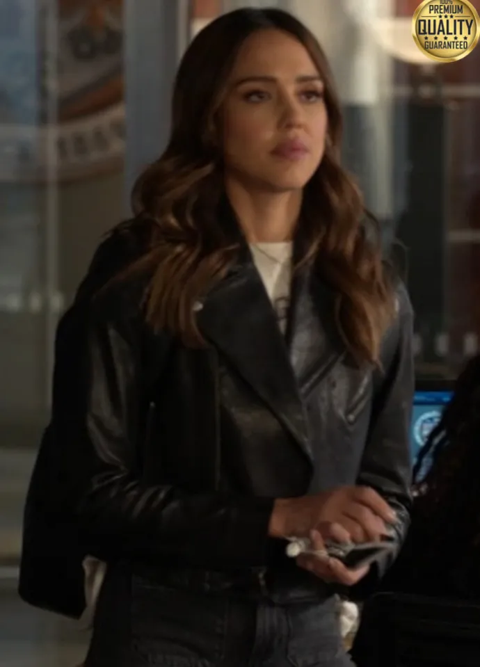 L.A.’s Finest Nancy McKenna Black Leather Jacket