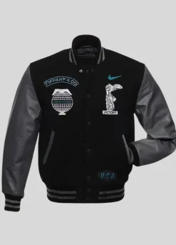LEBRON JAMES TIFFANY BOMBER BLACK JACKET