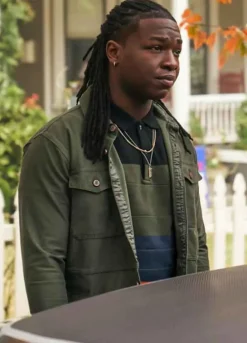 Legacies Chris Lee (Kaleb Hawkins) Green Cotton Jacket