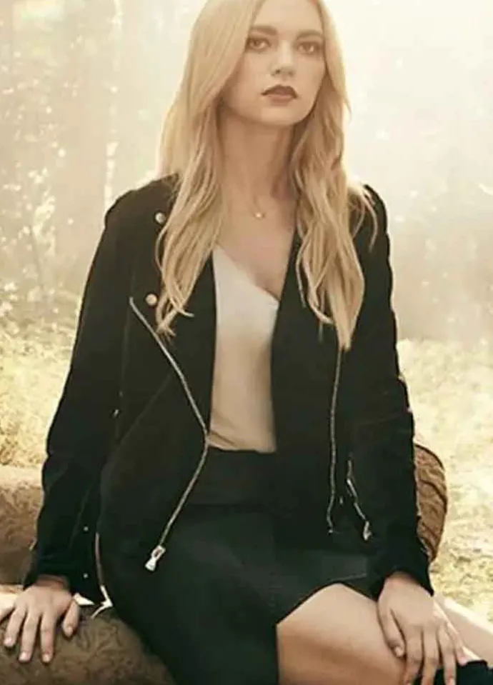 Legacies (Lizzie Saltzman) Jenny Boyd Suede Leather Jacket