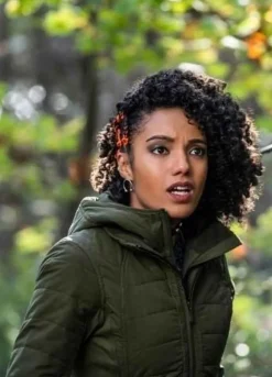 LEGENDS OF TOMORROW S05 (CHARLIE) ANJLI MOHINDRA GREEN COTTON JACKET