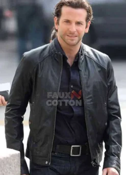 Limitless Bradley Cooper Black Leather Jacket