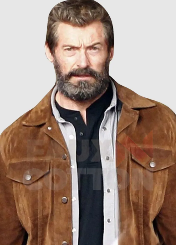 LOGAN WOLVERINE HUGH JACKMAN SUEDE LEATHER JACKET
