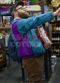 Long Shot Seth Rogen Blue Jacket
