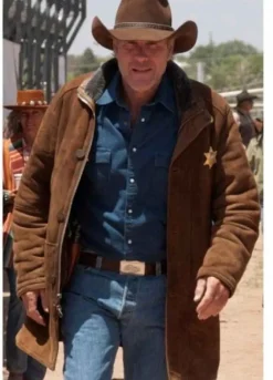 LONGMIRE (SHERIFF WALT) ROBERT TAYLOR LEATHER COAT
