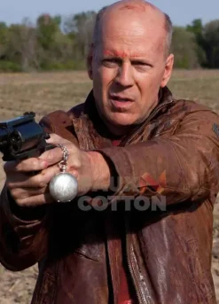 Looper Bruce Willis Brown Leather Jacket