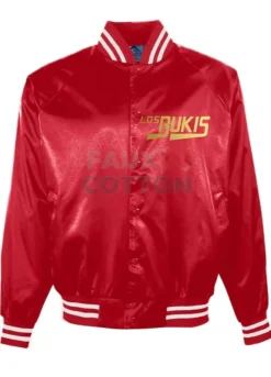 Los Bukis Red & Black Bomber Satin Jacket