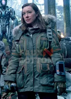 Lost in Space Molly Parker Maureen Robinson Fur Jacket