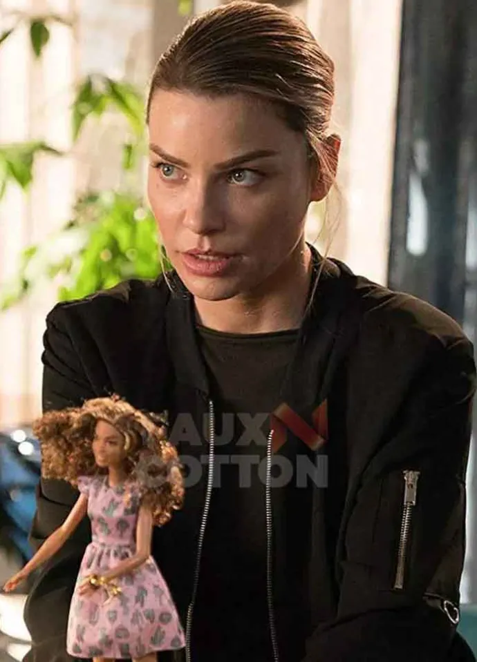 Lucifer Lauren German Black Bomber Jacket