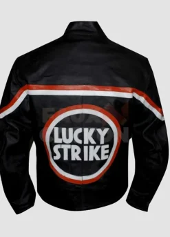 Lucky Strike Black Biker Leather Jacket