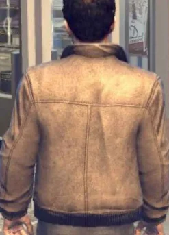 MAFIA II (VITO SCALETTA) RICK PASQUALONE BROWN LEATHER JACKET
