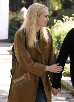Maniac (Annie Landsberg) Emma Stone Cotton Trench Coat