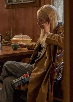 Maniac (Annie Landsberg) Emma Stone Cotton Trench Coat
