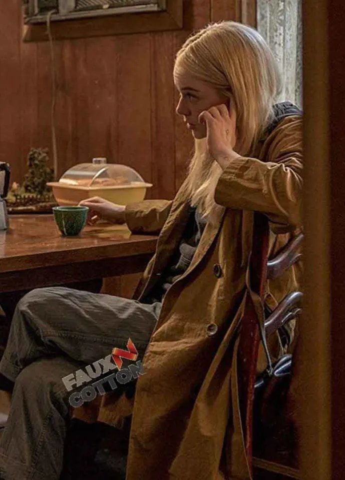 Maniac (Annie Landsberg) Emma Stone Cotton Trench Coat