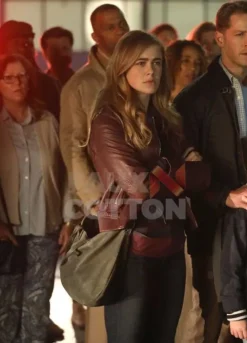 MANIFEST Michaela Stone MAROON JACKET
