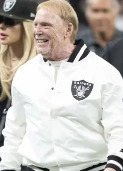 Mark Davis Las Vegas Raiders White Jacket