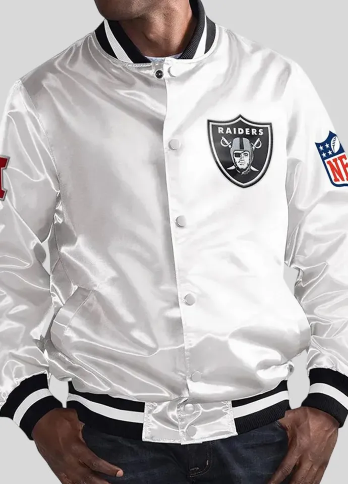 Mark Davis Las Vegas Raiders White Jacket