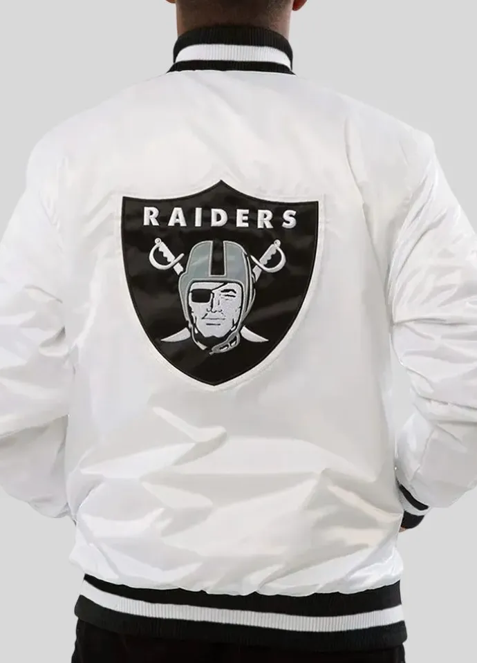 Mark Davis Las Vegas Raiders White Jacket
