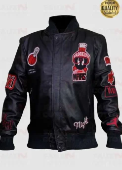 Marvin The Martin Air Jordan Bomber Leather Jacket