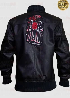 Marvin The Martin Air Jordan Bomber Leather Jacket