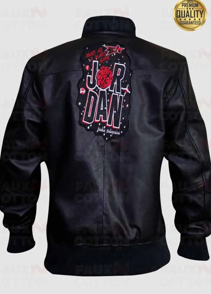 Marvin The Martin Air Jordan Bomber Leather Jacket