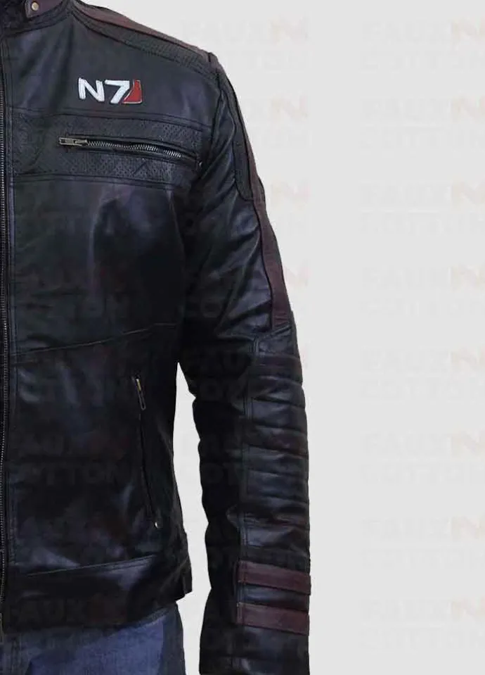 Mass Effect 4 N7 Armor Costume Leather Jacket