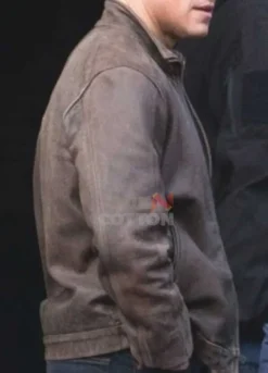 Matt Damon Jason Bourne Brown Leather Jacket