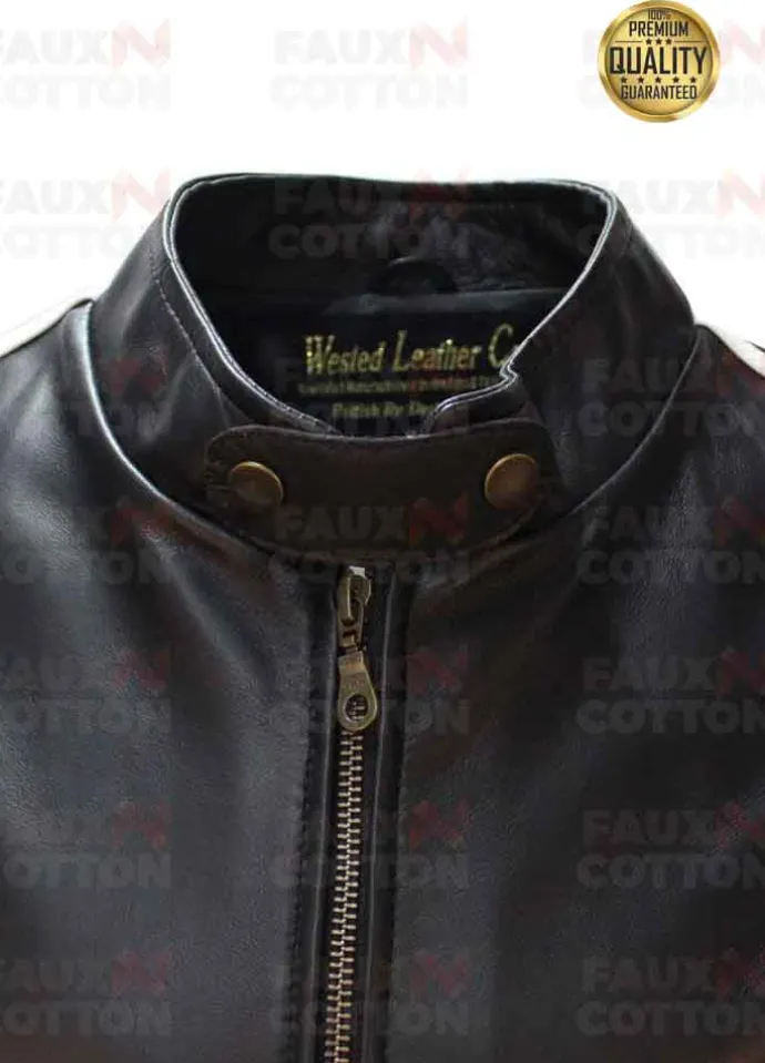 MEL GIBSON LETHAL WEAPON BLACK LEATHER JACKET