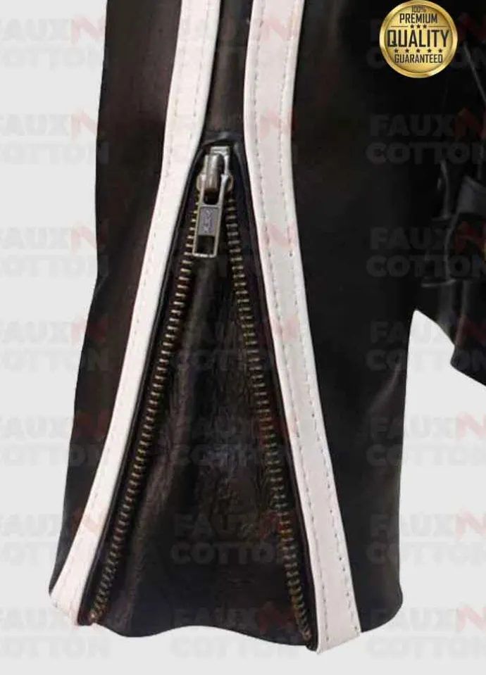 MEL GIBSON LETHAL WEAPON BLACK LEATHER JACKET