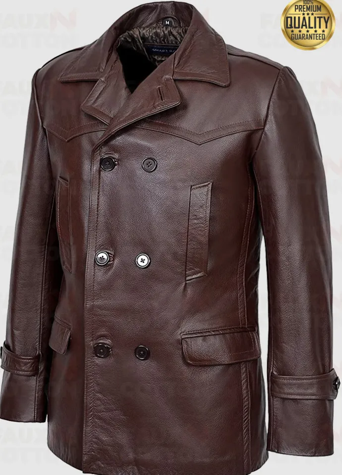 Men German Kriegsmarine Submarine U Boat Leather Jacket