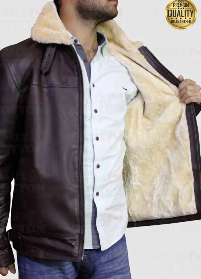 Men’s Aviator B3 RAF Flying Cockpit Genuine Sheepskin Bomber Jacket