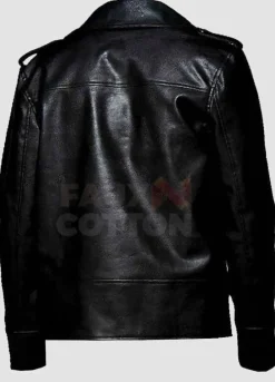 Men's Black Vegan Biker Leather Jacket