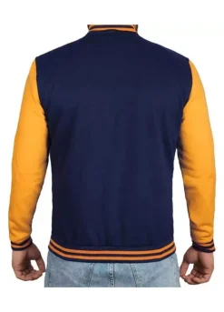 Mens Letterman Bomber Style Fleece Winter Baseball Varsity Jacket