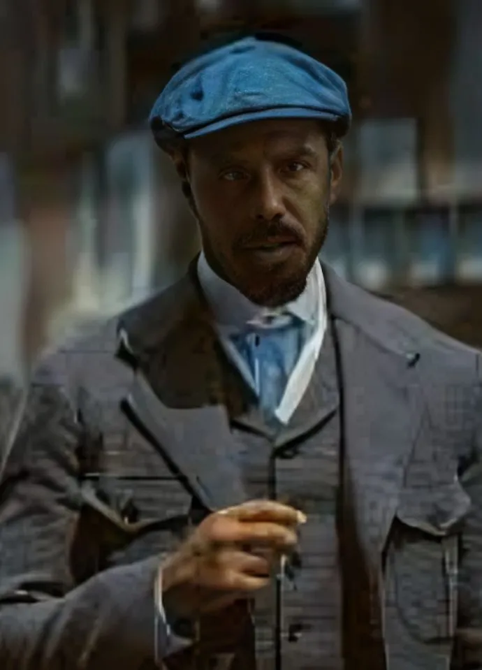 Michael B Jordan Sinners 2025 Elijah Grey Wool Coat